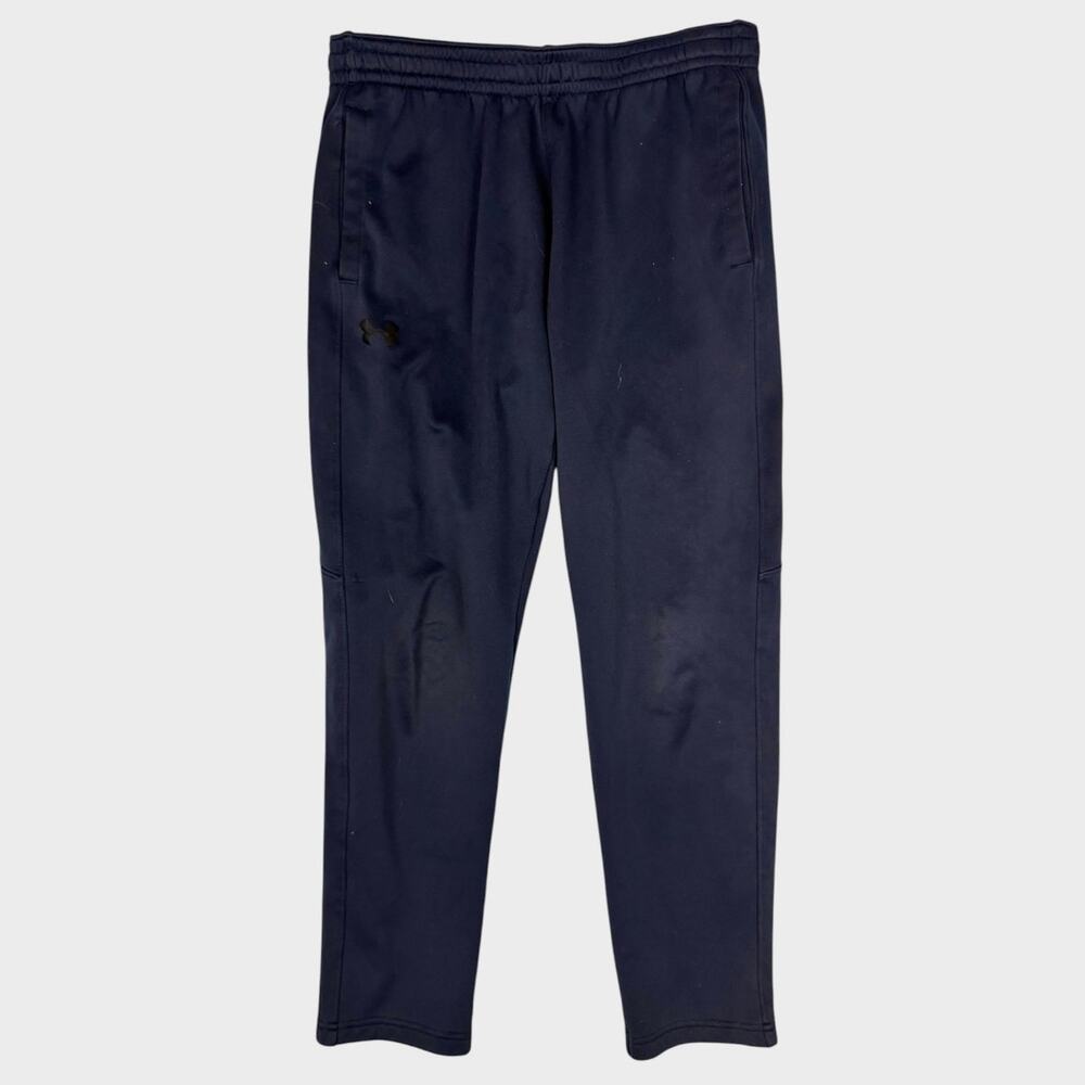 Under Armour Coldgear Loose Large Mens Fleece Lined Pants Navy Blue
